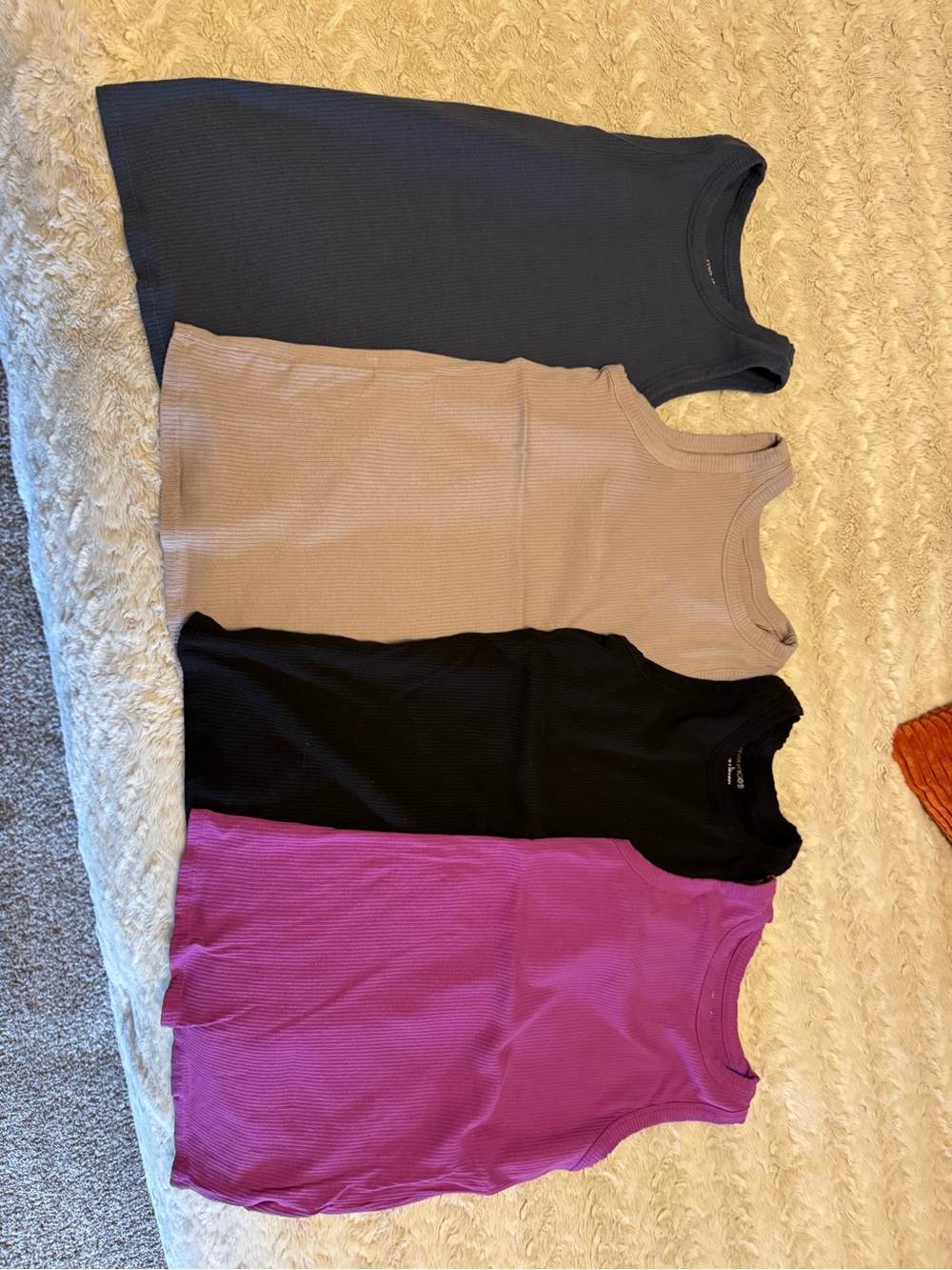 Maurice’s Women’s Ribbed Tank Top - Black, Taupe, Navy,Magenta